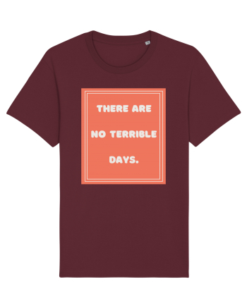 there are no terrible days7 Burgundy