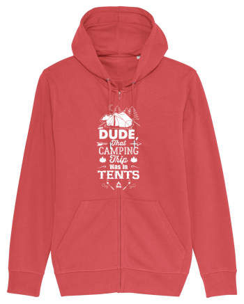 Camping in tents Carmine Red
