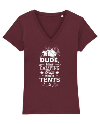 Camping in tents Burgundy
