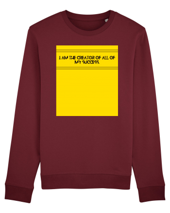 i am the creator of all my success3 Burgundy