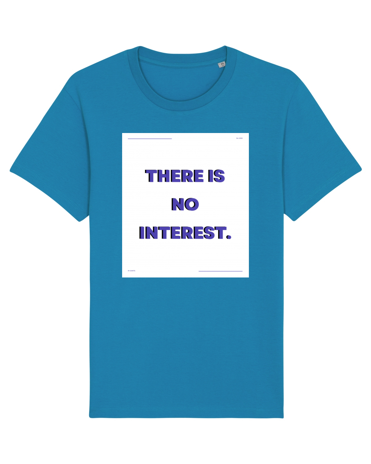 Tricou mânecă scurtă Unisex Rocker Azur