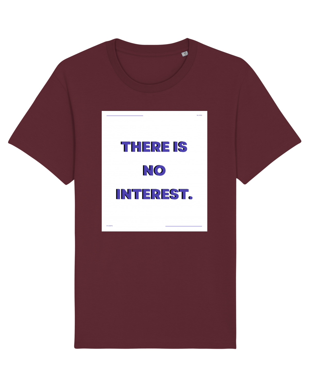 Tricou mânecă scurtă Unisex Rocker Burgundy
