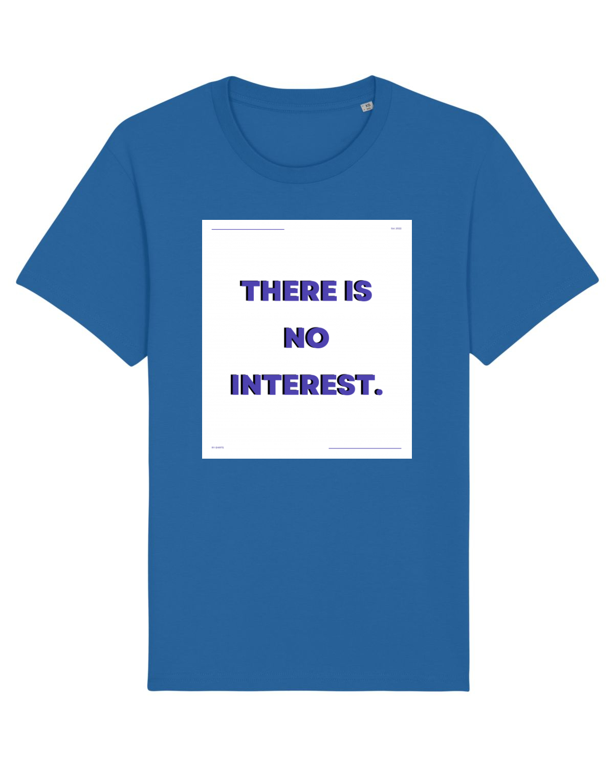 Tricou mânecă scurtă Unisex Rocker Royal Blue