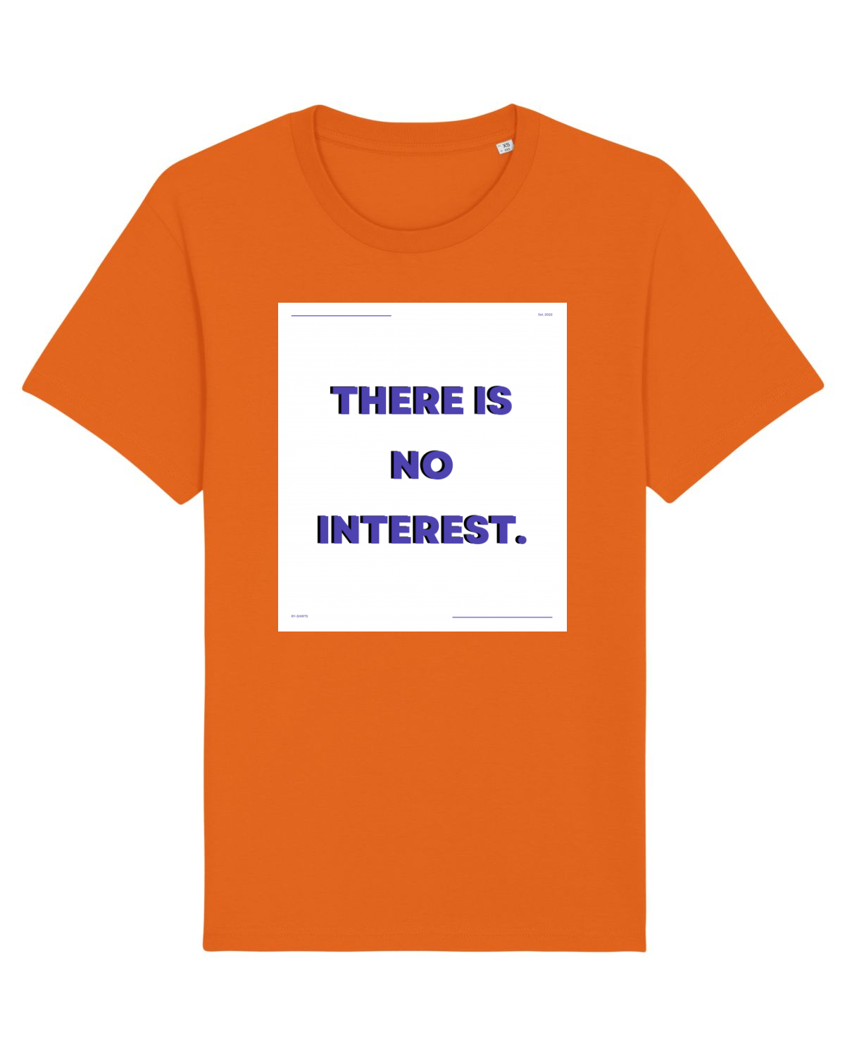 Tricou mânecă scurtă Unisex Rocker Bright Orange