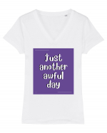 just another awful day7 Tricou mânecă scurtă guler V Damă Evoker