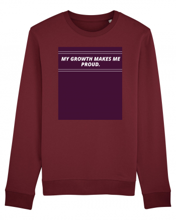 my growth makes me proud3 Burgundy