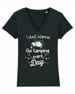 Go Camping Tricou mânecă scurtă guler V Damă Evoker