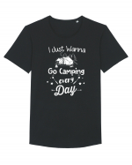 Go Camping Tricou mânecă scurtă guler larg Bărbat Skater