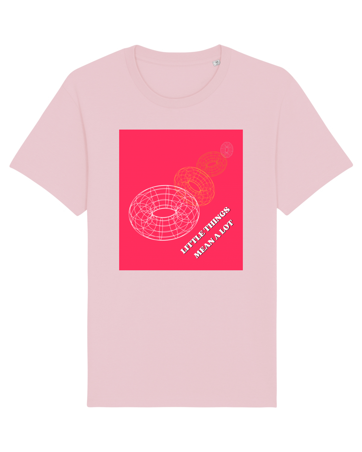 Tricou mânecă scurtă Unisex Rocker Cotton Pink