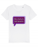 never trust your first impressions3 Tricou mânecă scurtă  Copii Mini Creator