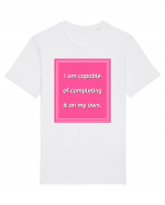 i am capable of completing it on my  own7 Tricou mânecă scurtă Unisex Rocker