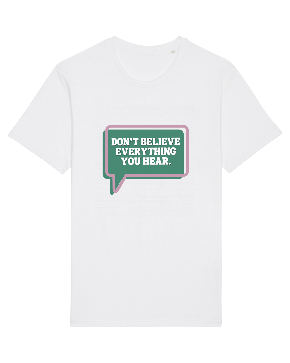 Tricou mânecă scurtă Unisex Rocker White