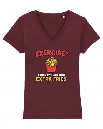 Extra Fries Burgundy