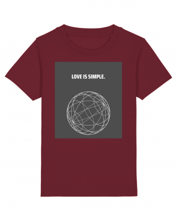 love is simple Burgundy