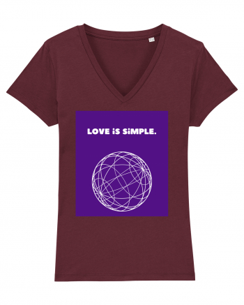 love is simple2 Burgundy