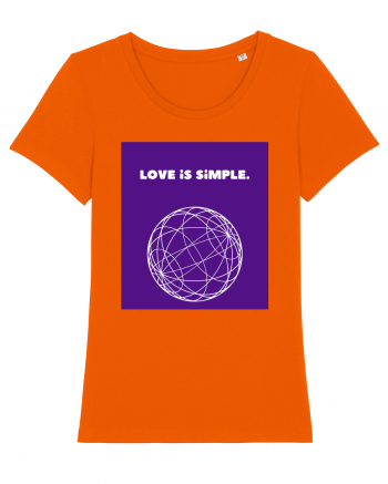 love is simple2 Bright Orange