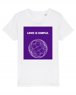 love is simple2 Tricou mânecă scurtă  Copii Mini Creator