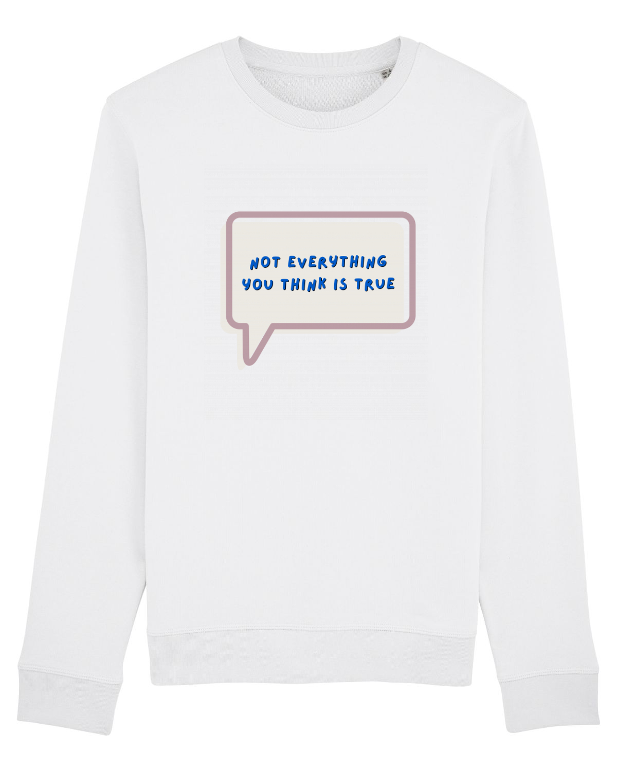 Bluză mânecă lungă Unisex Rise White