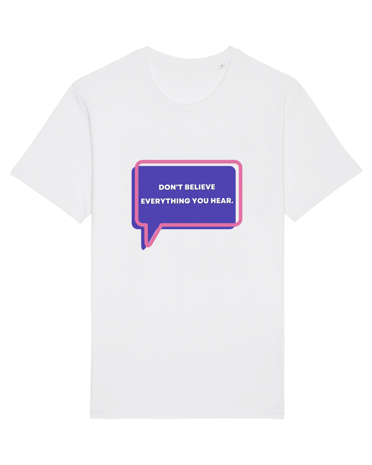 Tricou mânecă scurtă Unisex Rocker White