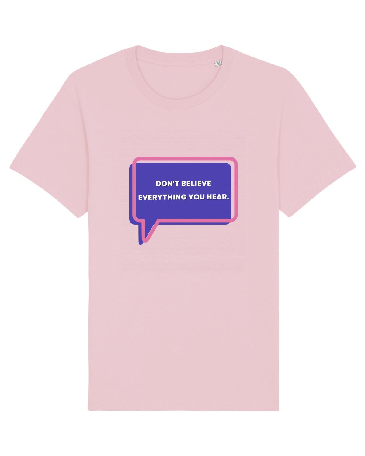 Tricou mânecă scurtă Unisex Rocker Cotton Pink