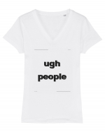 ugh people3 Tricou mânecă scurtă guler V Damă Evoker