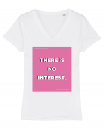 there is no interest5 Tricou mânecă scurtă guler V Damă Evoker