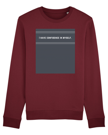 i have confidence in myself2 Burgundy