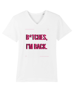 bitches i m back4 Tricou mânecă scurtă guler V Bărbat Presenter