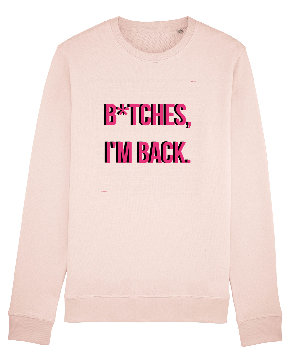 Bluză mânecă lungă Unisex Rise Candy Pink