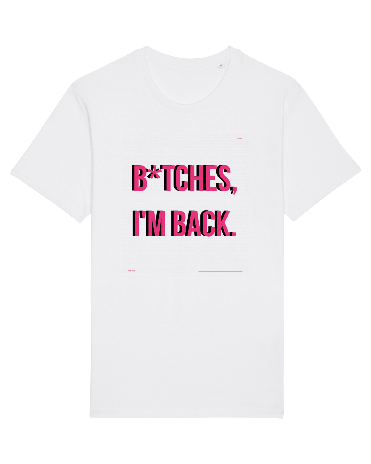 Tricou mânecă scurtă Unisex Rocker White