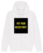 put your needs first4 Hanorac cu fermoar Unisex Connector