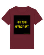 put your needs first4 Tricou mânecă scurtă  Copii Mini Creator