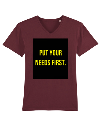 put your needs first4 Burgundy