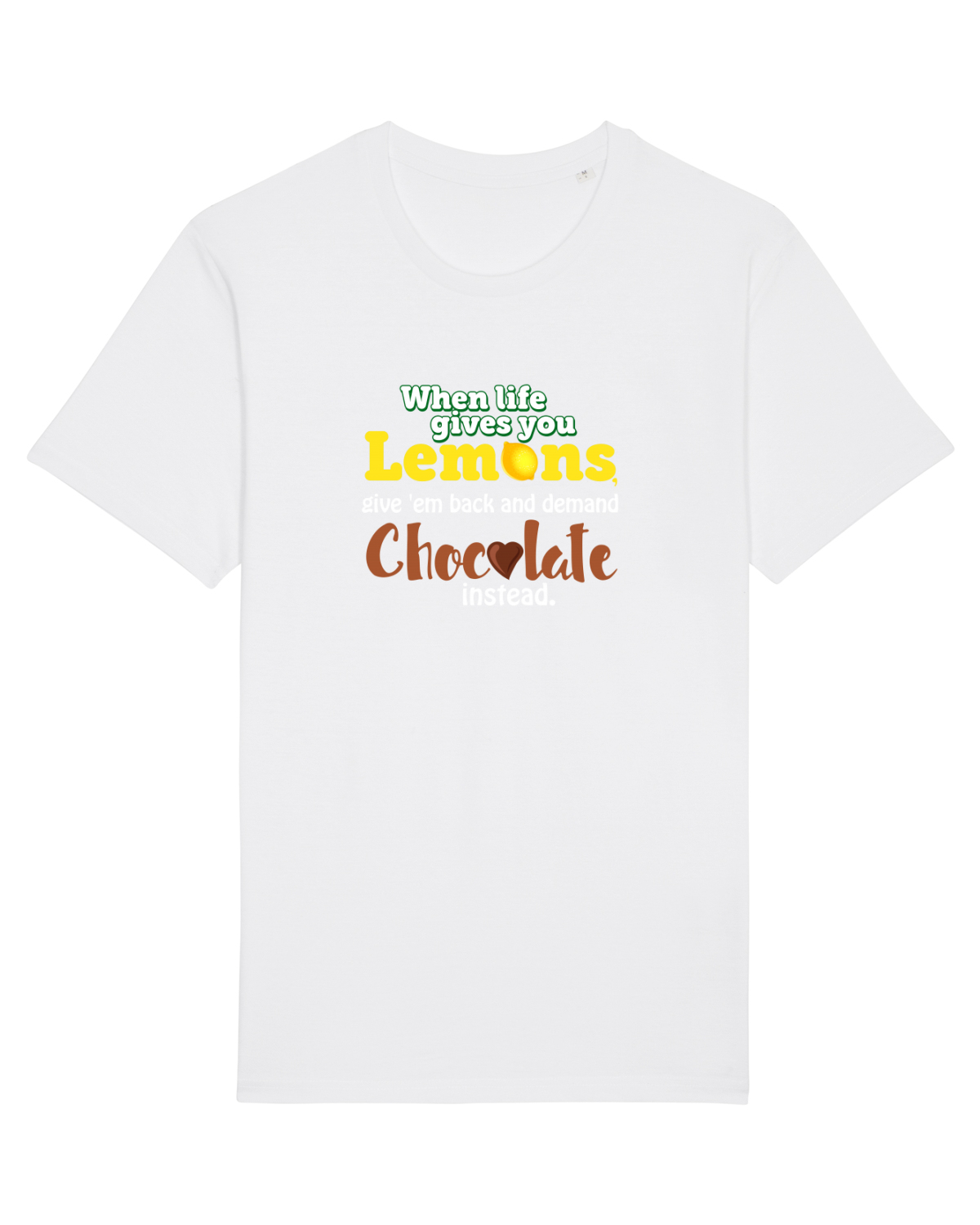 Tricou mânecă scurtă Unisex Rocker White