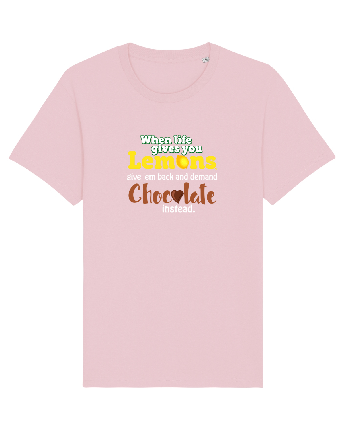 Tricou mânecă scurtă Unisex Rocker Cotton Pink
