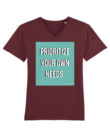 prioritize your own needs5 Burgundy