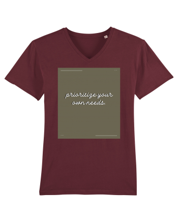 prioritize your own needs6 Burgundy