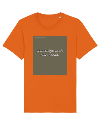 prioritize your own needs6 Bright Orange