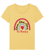 Be Happy Tricou mânecă scurtă guler larg fitted Damă Expresser