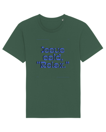 jesus said relax3 Bottle Green