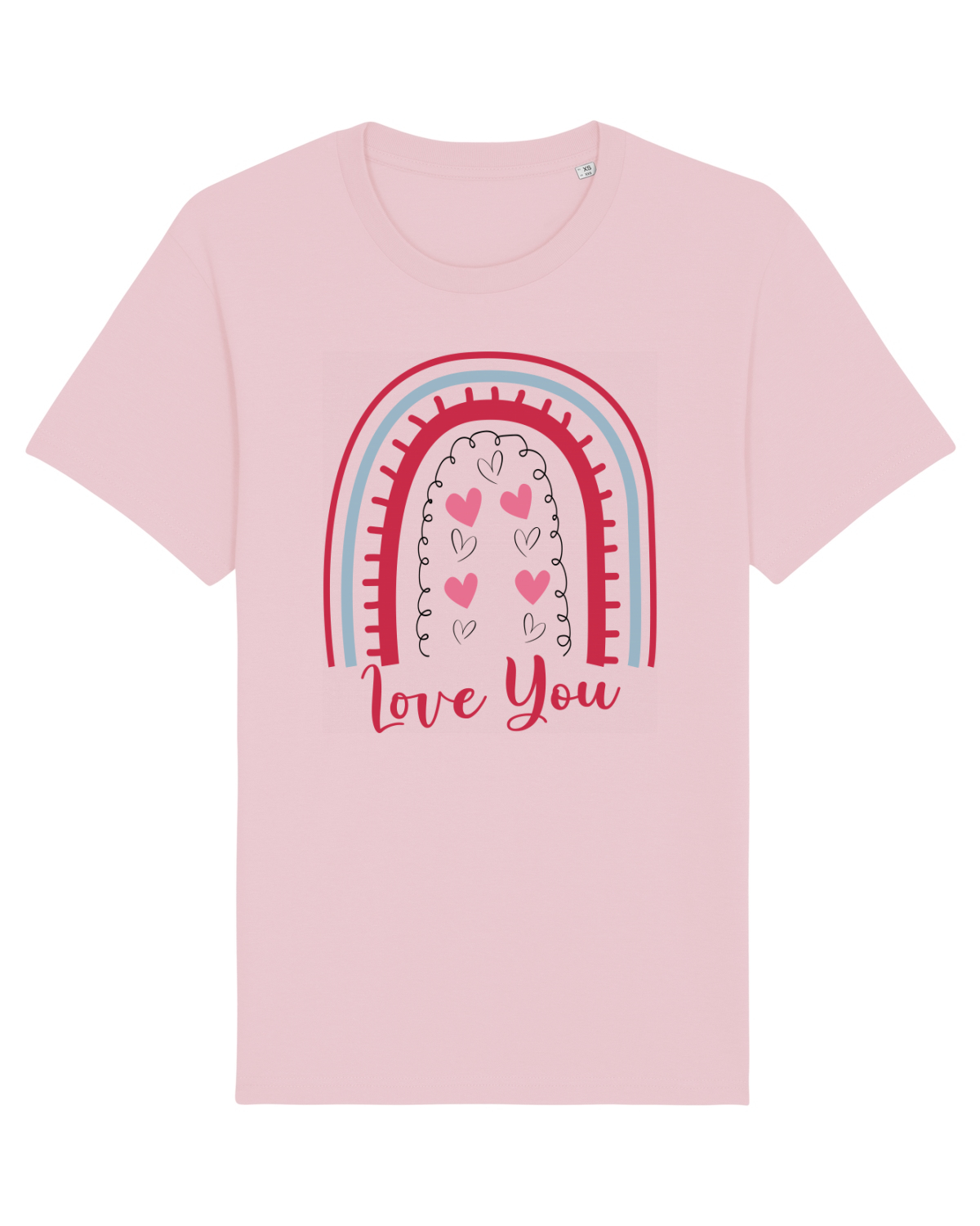 Tricou mânecă scurtă Unisex Rocker Cotton Pink