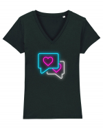Flirt Tricou mânecă scurtă guler V Damă Evoker
