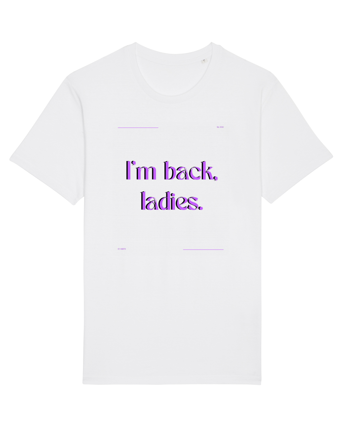 Tricou mânecă scurtă Unisex Rocker White