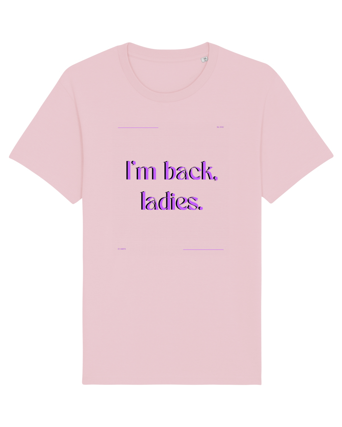 Tricou mânecă scurtă Unisex Rocker Cotton Pink