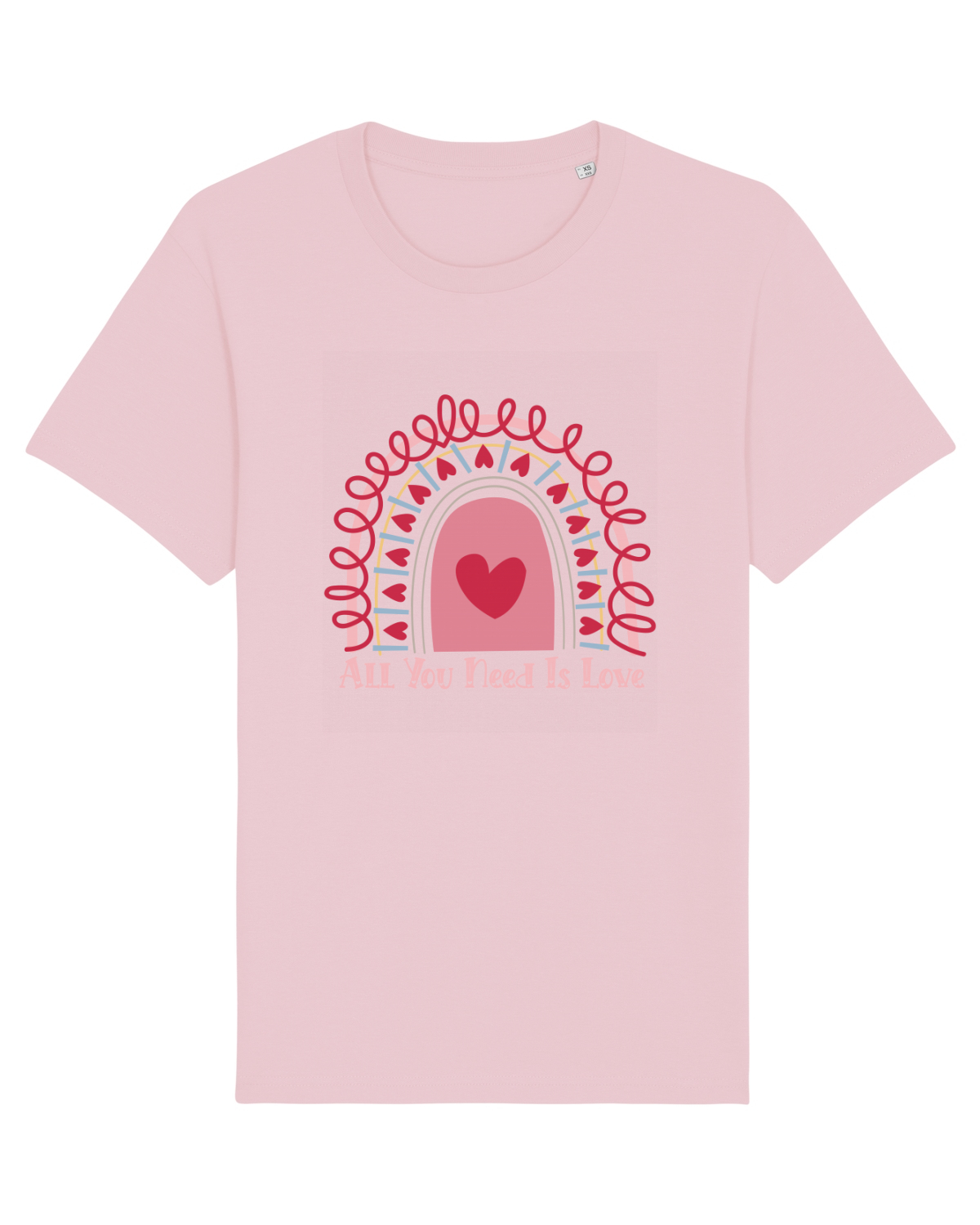 Tricou mânecă scurtă Unisex Rocker Cotton Pink