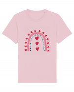 Rainbow Red Hearts Valentine Tricou mânecă scurtă Unisex Rocker