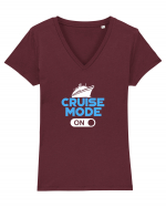 Cruise mode ON Tricou mânecă scurtă guler V Damă Evoker