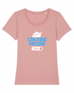Cruise mode ON Tricou mânecă scurtă guler larg fitted Damă Expresser