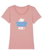 Cruise mode ON Tricou mânecă scurtă guler larg fitted Damă Expresser