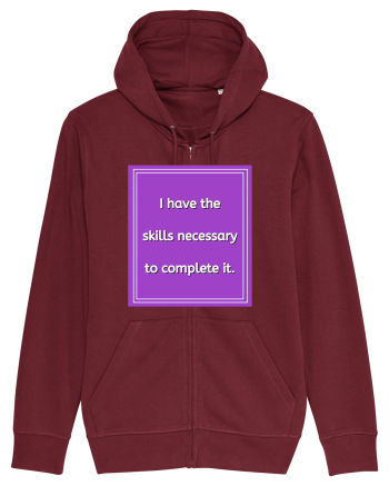 i have the skills necessary to complete it9 Burgundy